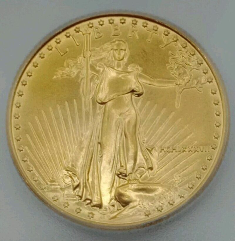 1987 United States 1/4 oz $10 Gold Eagle Coin ICG-MS69.  Hard Date. - Image 3