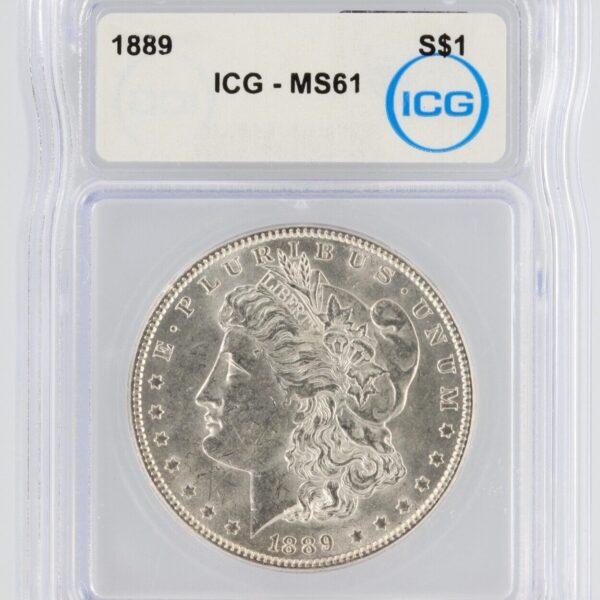 1889 Morgan Silver Dollar - ICG MS61
