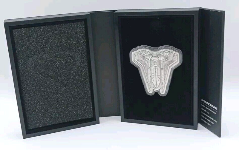 2023 Niue Star Wars Mandalorian Bo-Katan's Gauntlet Starfighter 3 oz Silver Coin