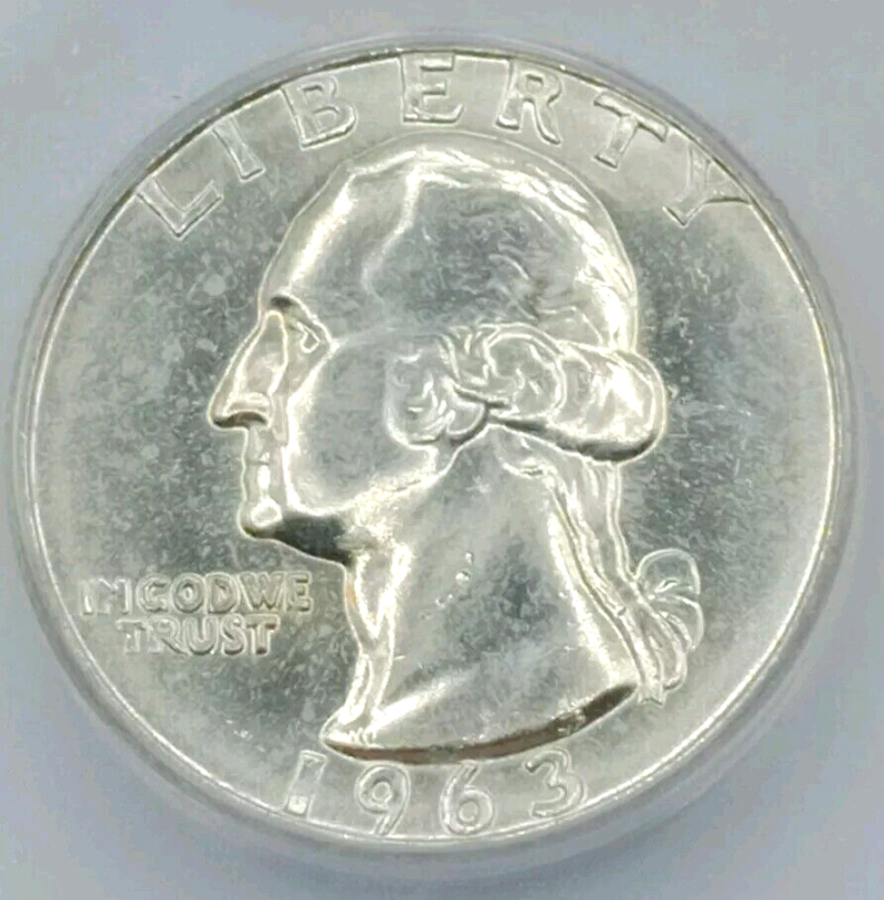 1963-D Washington Quarter ICG-MS65 - Image 3