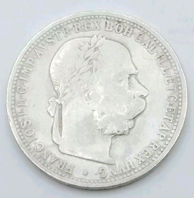 AUSTRIA  1 Corona 1902  XF+  SILVER COIN - Image 3