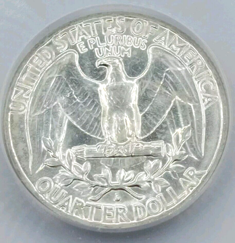 1963-D Washington Quarter ICG-MS65 - Image 4