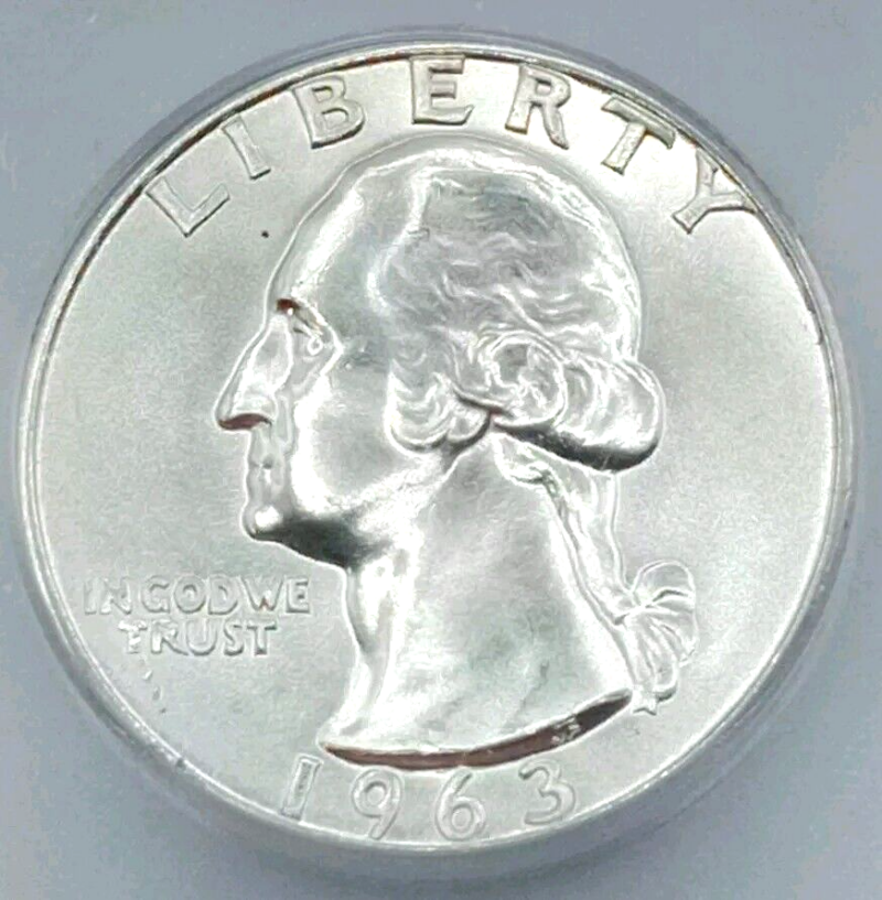 1963-D Washington Quarter ICG-MS66 - Image 3