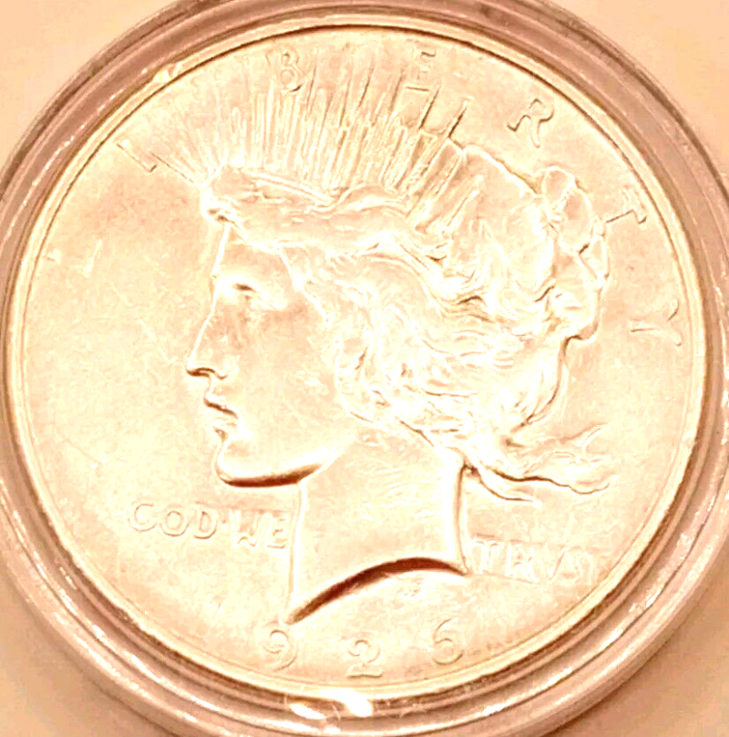 1926 D Liberty Peace Silver Dollar GEM BU Nice Original Coin Better Date - Image 3