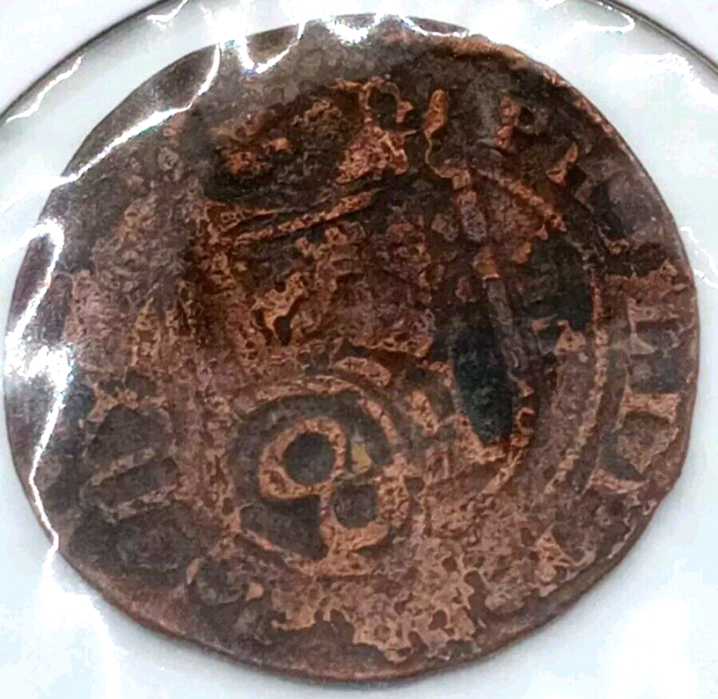 1681 1 Krone Denmark XF Amazing Strike Rare!!! Colonial/Pirate Era - Image 4