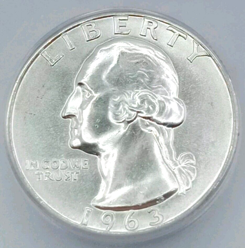 1963-D Washington Quarter ICG-MS66 LUSTROUS!!! - Image 3
