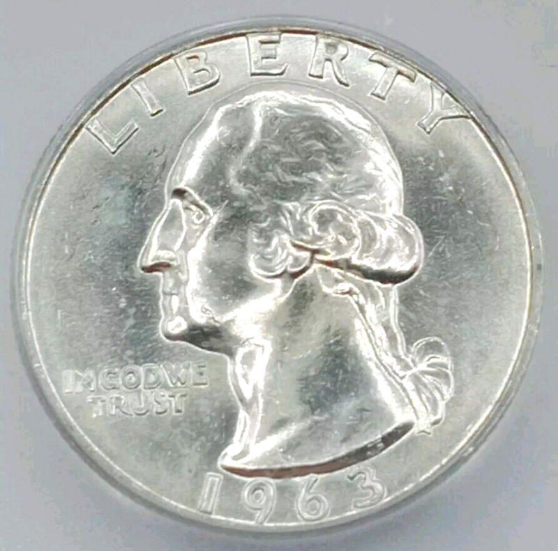 1963-D Washington Quarter ICG-MS65 - Image 3