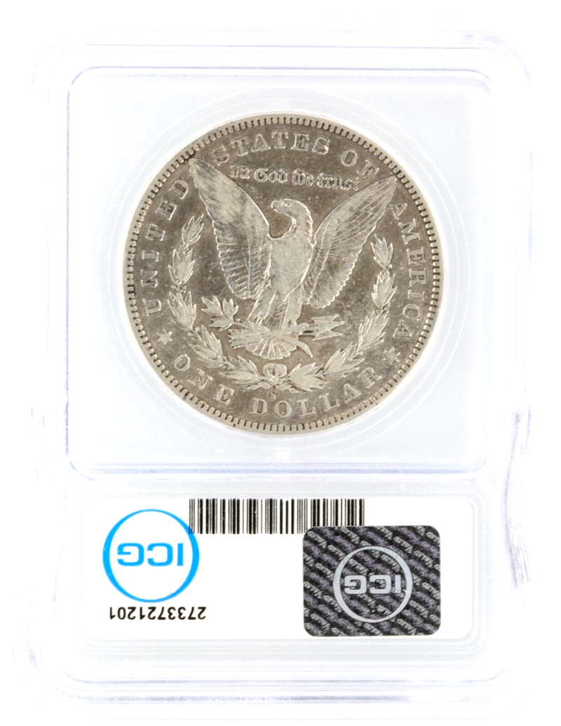 1896-S ICG-VF30 MORGAN DOLLAR COIN - Image 2