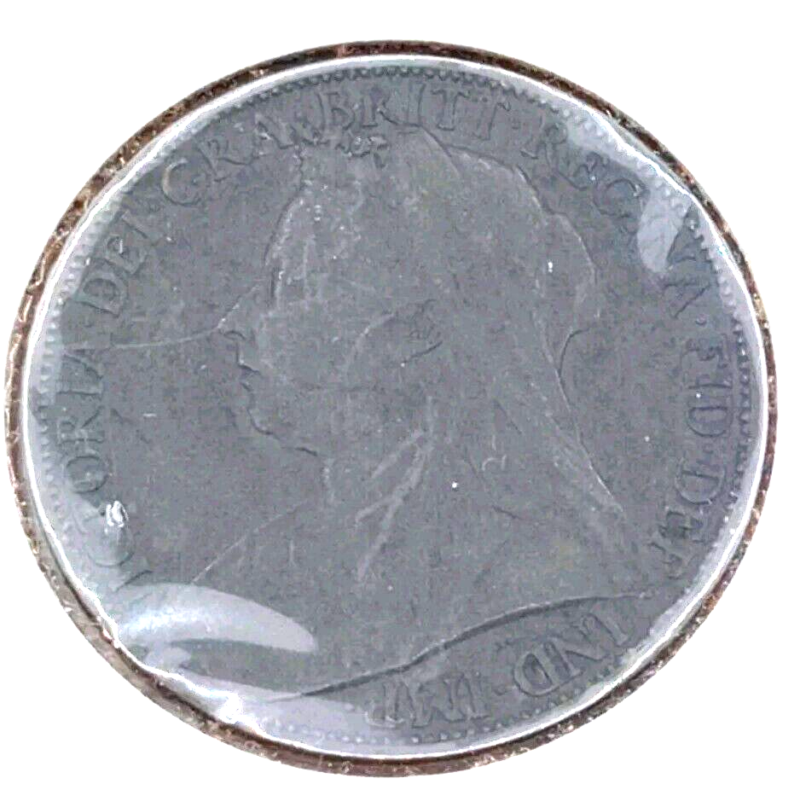 Great Britain 1899 Penny  Britania seated, Queen Victoria- Foreign Coin KM#790 - Image 3