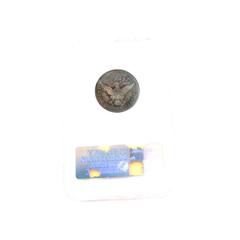 1906 25C Barber Quarter NGC PF63 Nearly Cameo Rainbow Soapbox Holder - Image 2