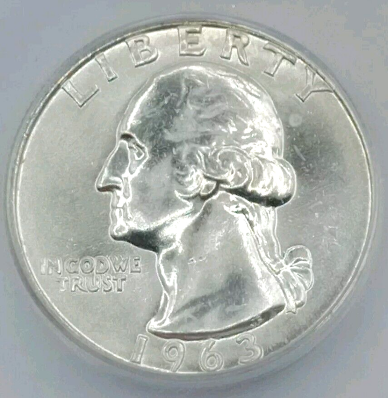 1963-D Washington Quarter ICG-MS65 - Image 3