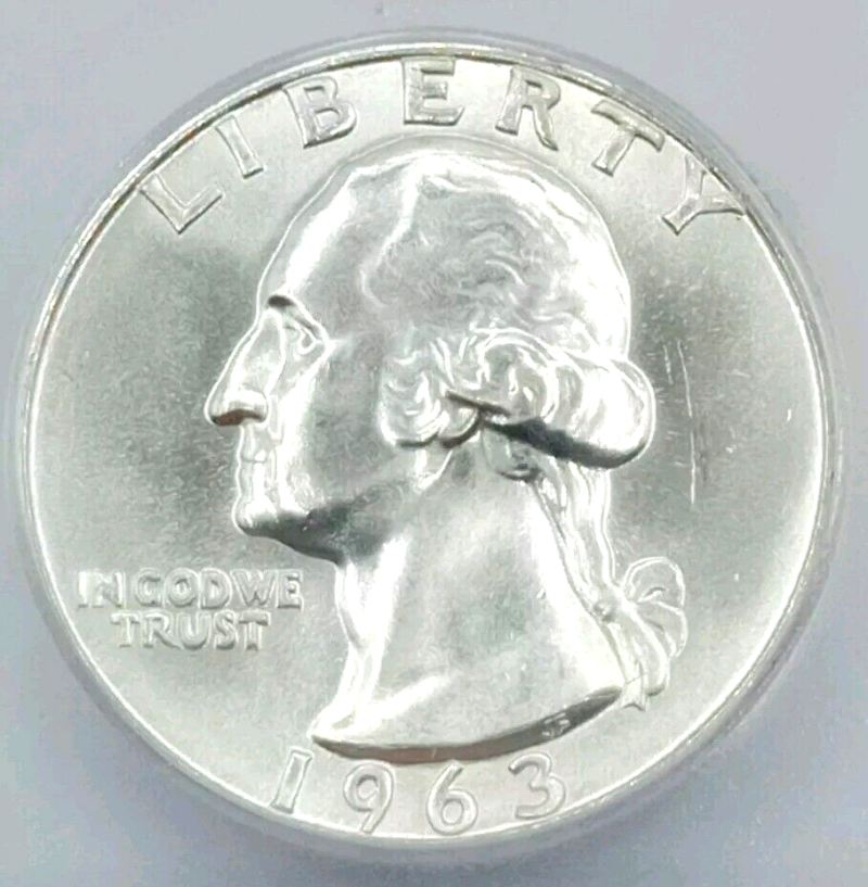 1963-D Washington Quarter ICG-MS65 - Image 3