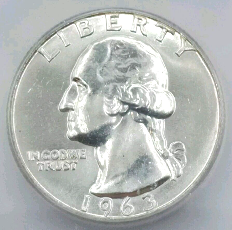 1963-D Washington Quarter ICG-MS66 - Image 3