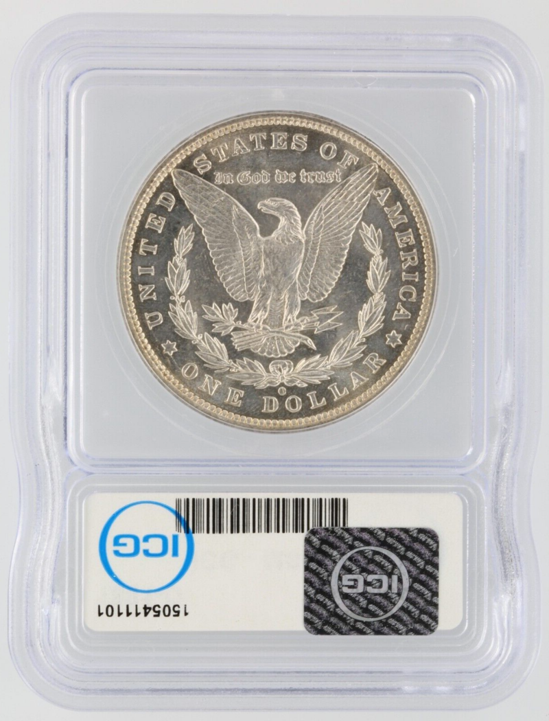 1881-O Morgan Silver Dollar ICG MS62 - Image 2