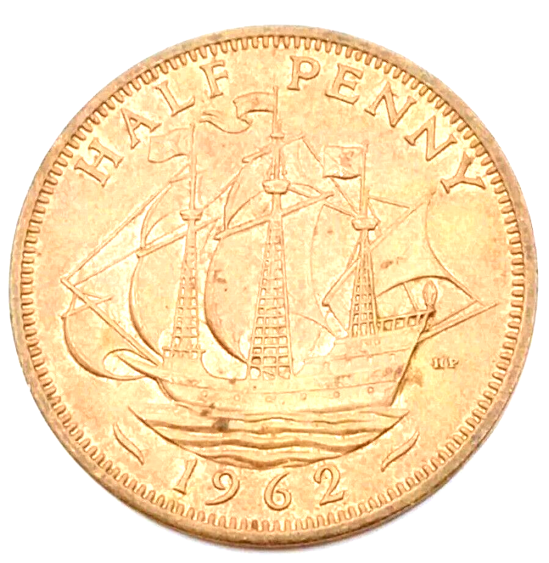 1962 Great Britain Half Penny KM#896 Y-128 - Image 4