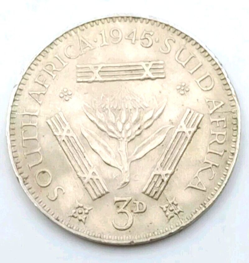South Africa 1945 3 Pence Georgivs VI Rex Imperator AU - Image 2
