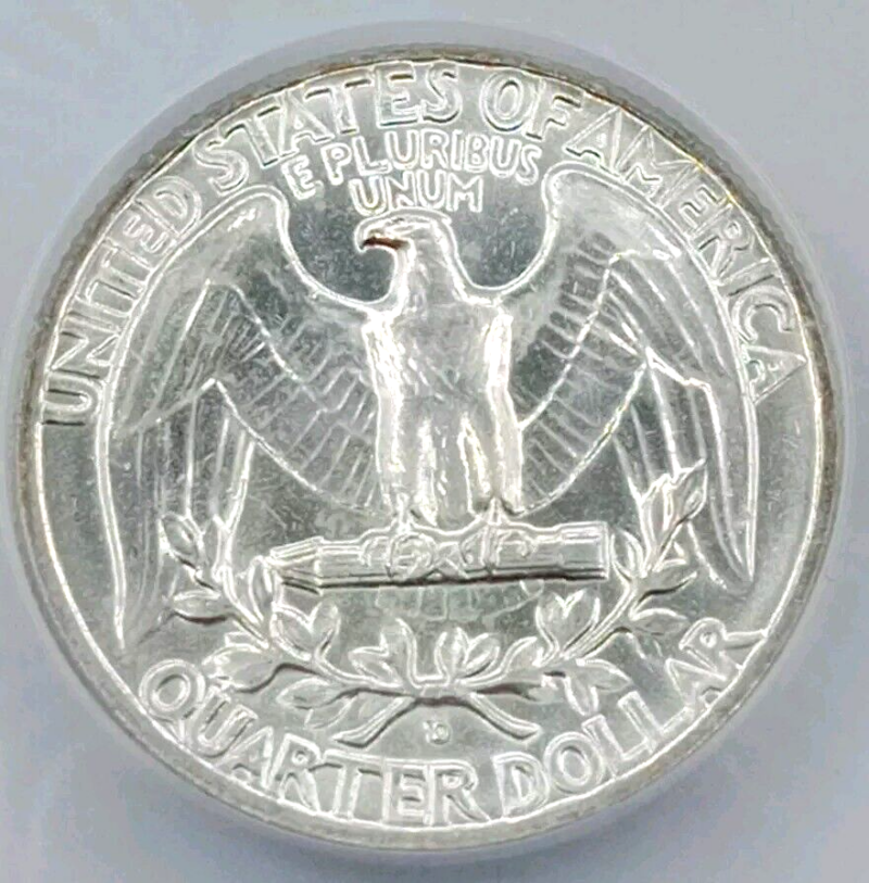 1963-D Washington Quarter ICG-MS66 - Image 4