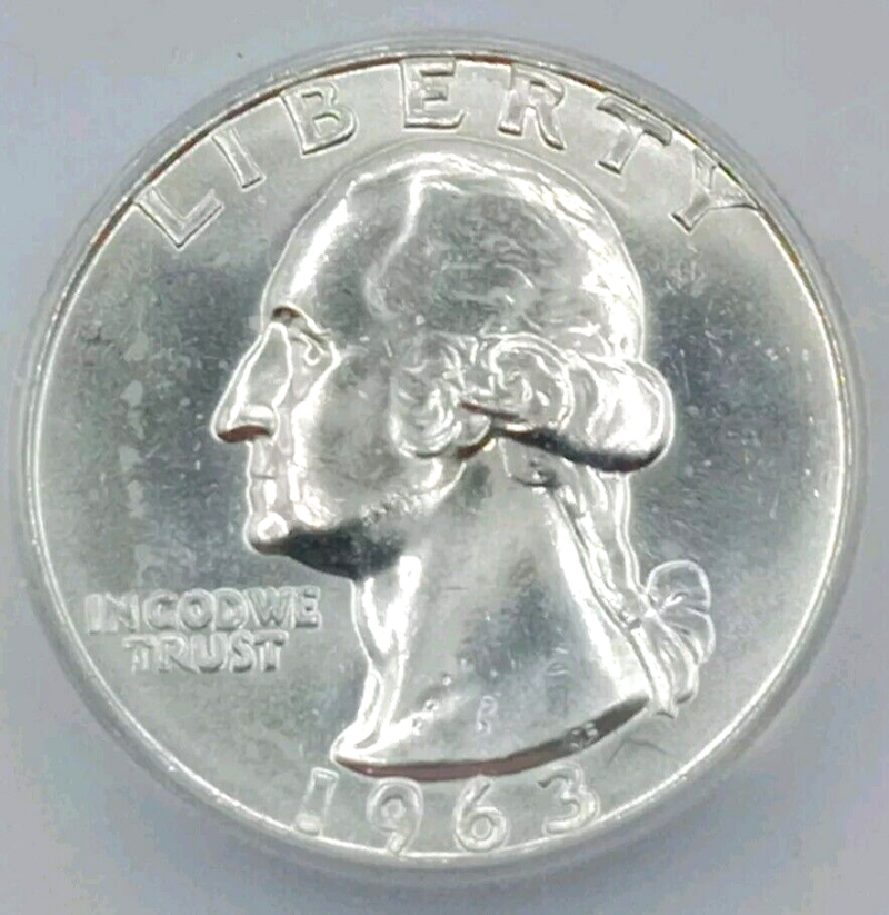 1963-D Washington Quarter ICG-MS65 - Image 3