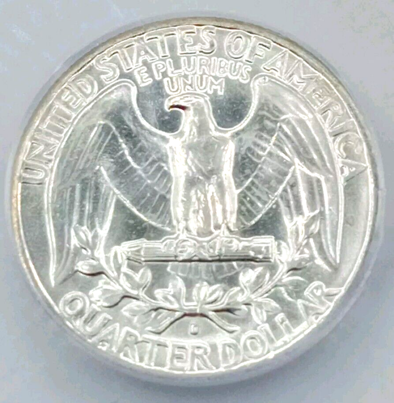 1963-D Washington Quarter ICG-MS65 - Image 4