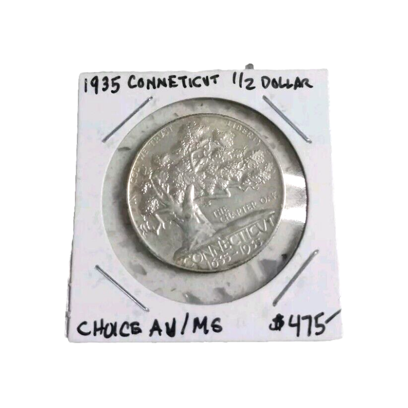 1935 Commemorative *CONNECTICUT* GEM BU HIGH GRADE Half Dollar Coin