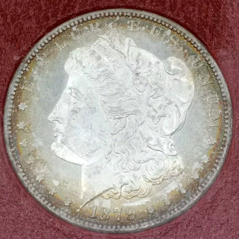 1879 Toned Morgan Dollar The Redfield Collection Mint State 65 PL? - Image 3