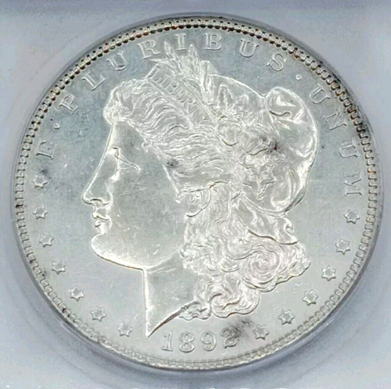 1892 Morgan Dollar ICG-Authentic Proof Like VERY HIGH GRADE - Image 3