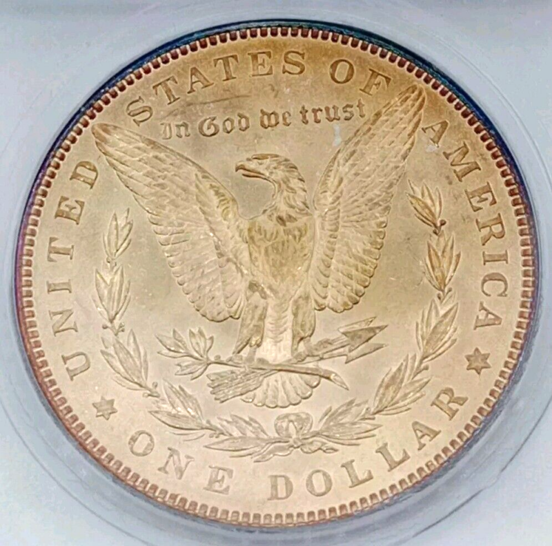1889 Toned Morgan Dollar ICG-MS64 Beautifully Toned - Image 4