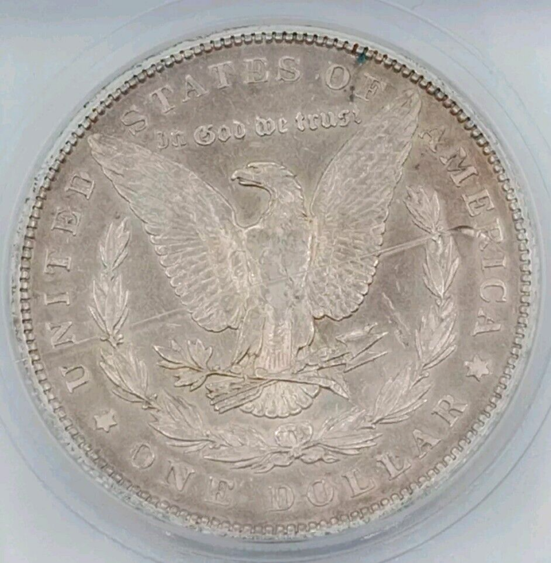 1893 Toned Morgan Dollar ICG-EF45 Nice Details Coin - Image 4
