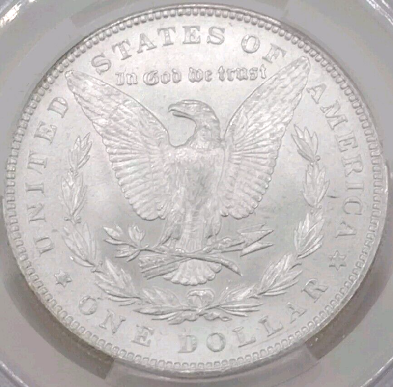 1887 Stunning Morgan dollar MS63 CertifiedbyCAChandwrittenSignatureSethChandler - Image 4