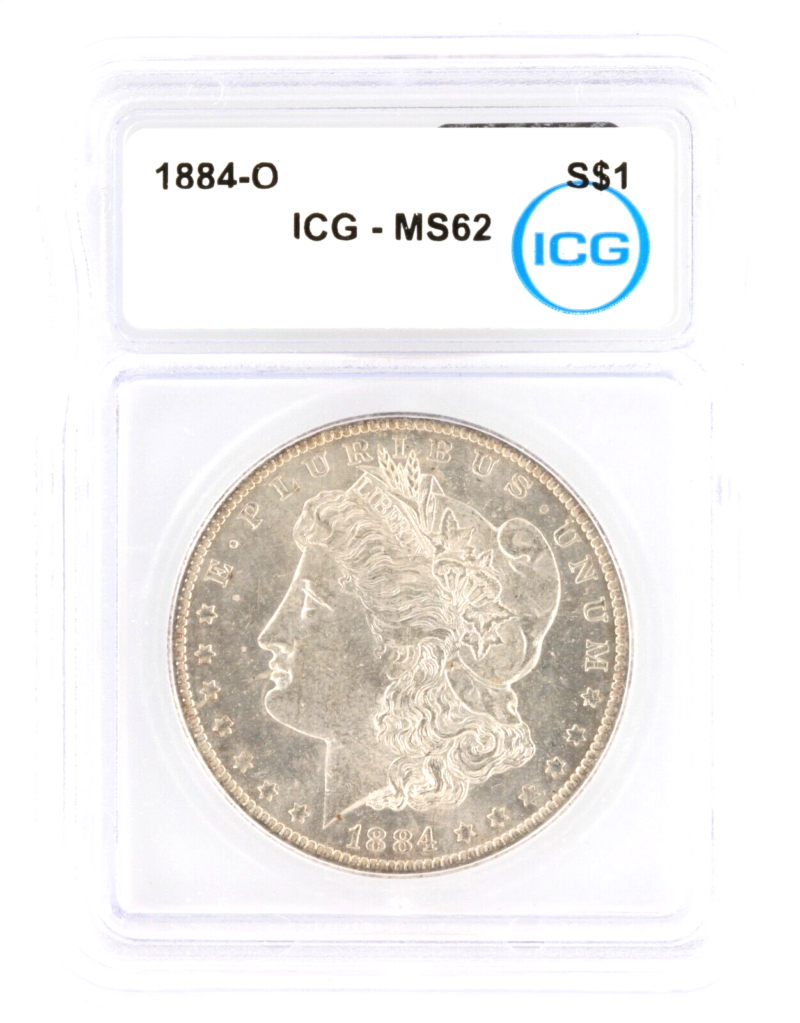 1884-O $1 Morgan Silver Dollar ICG MS62
