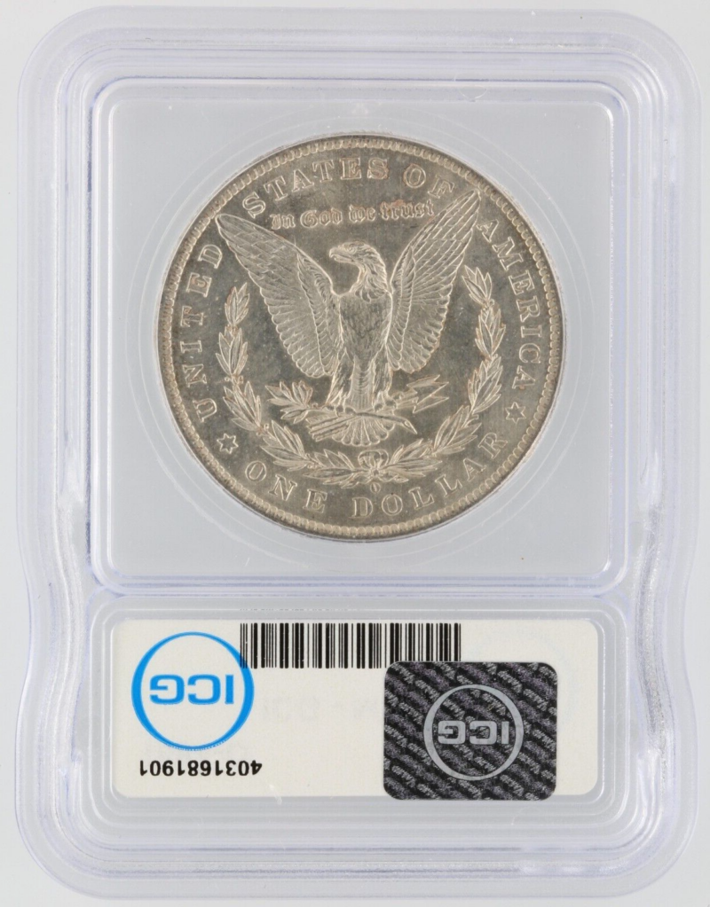 1884-O $1 Morgan Silver Dollar ICG MS62 - Image 2