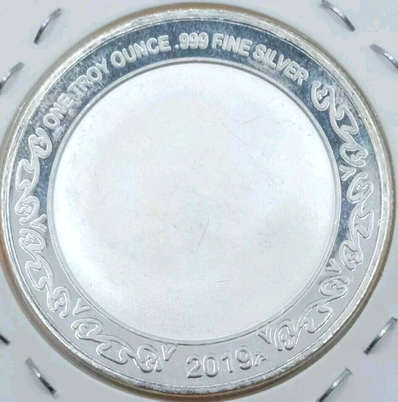 2019 Happy Easter Bunny Gift Present Coin 1 Troy Oz .999 Fine Pure Silver Round - Image 3