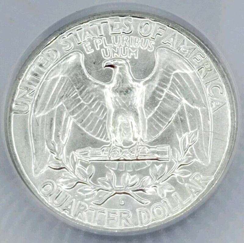 1963-D Washington Quarter ICG-MS66 HIGH GRADE AMAZING LUSTER!!! - Image 4