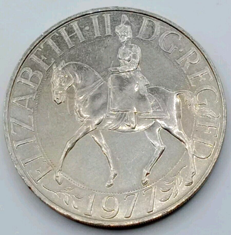 QUEEN ELIZABETH II DG REG FD 1977 COMM. SILVER JUBILEE COIN/MEDALLIION (GB)