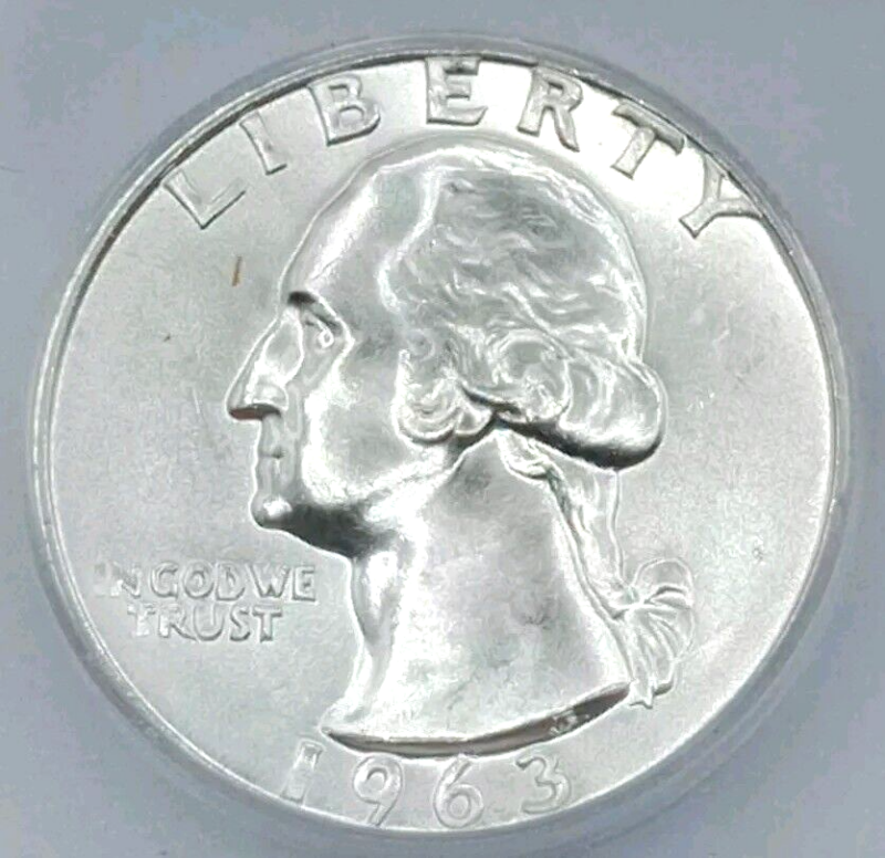 1963-D Washington Quarter ICG-MS66 HIGH GRADE!!! - Image 3