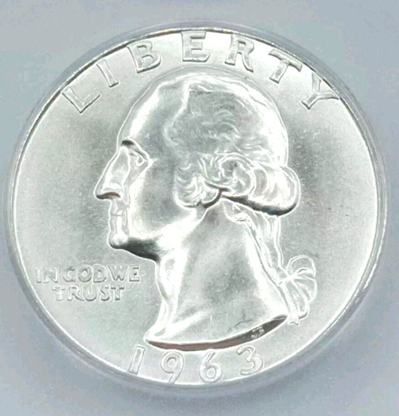 1963-D Washington Quarter ICG-MS66 HIGH GRADE!!! - Image 3