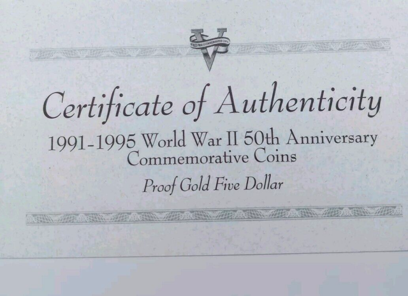 1991-1995 World War II 50TH ANNIVERSARY Commemorative COIN - Image 2