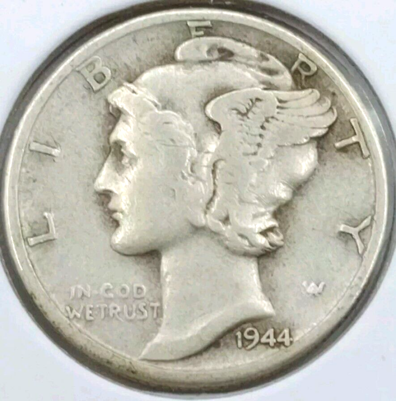 1944-D 10c Mercury Silver Dime - Image 3