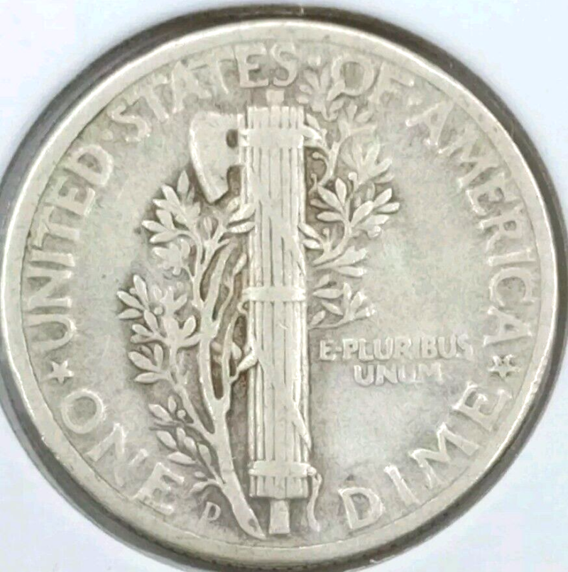 1944-D 10c Mercury Silver Dime - Image 4