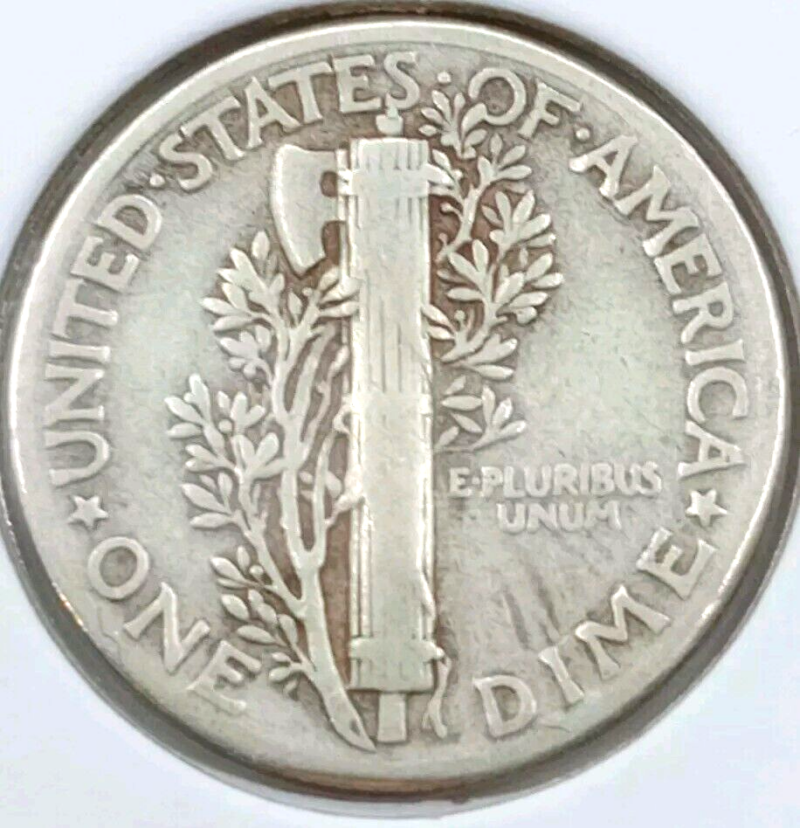 1944 10c Mercury Silver Dime - Image 4