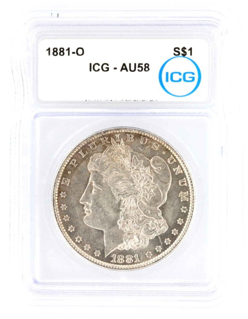 1881-O Morgan Silver Dollar - ICG AU58 Toned!!!