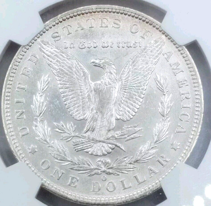 1889-O NGC AU-55 Morgan Silver Dollar, Blast White. Undergraded!!! - Image 4