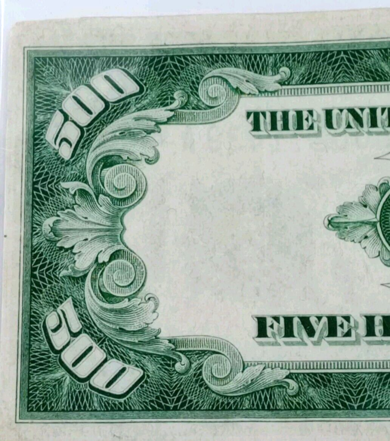 $500 Dollar Bill Note President McKinley Federal Reserve Note-series ...