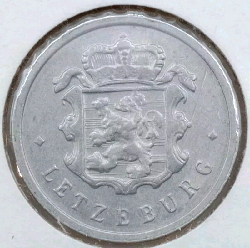 1957 Luxembourg 25 centimes ~ KM#45a.1