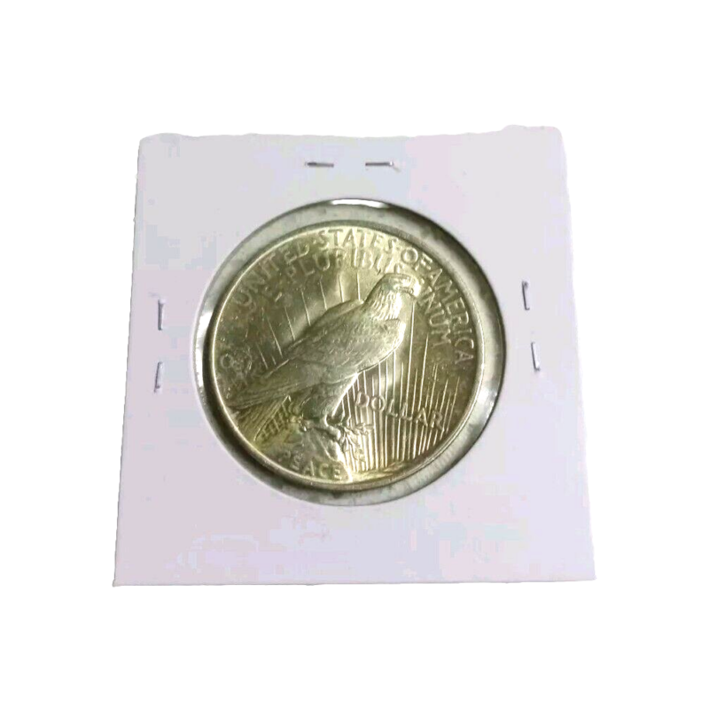 1923P Peace Dollar Lustrous GEM BU Coin Blast White - Image 2
