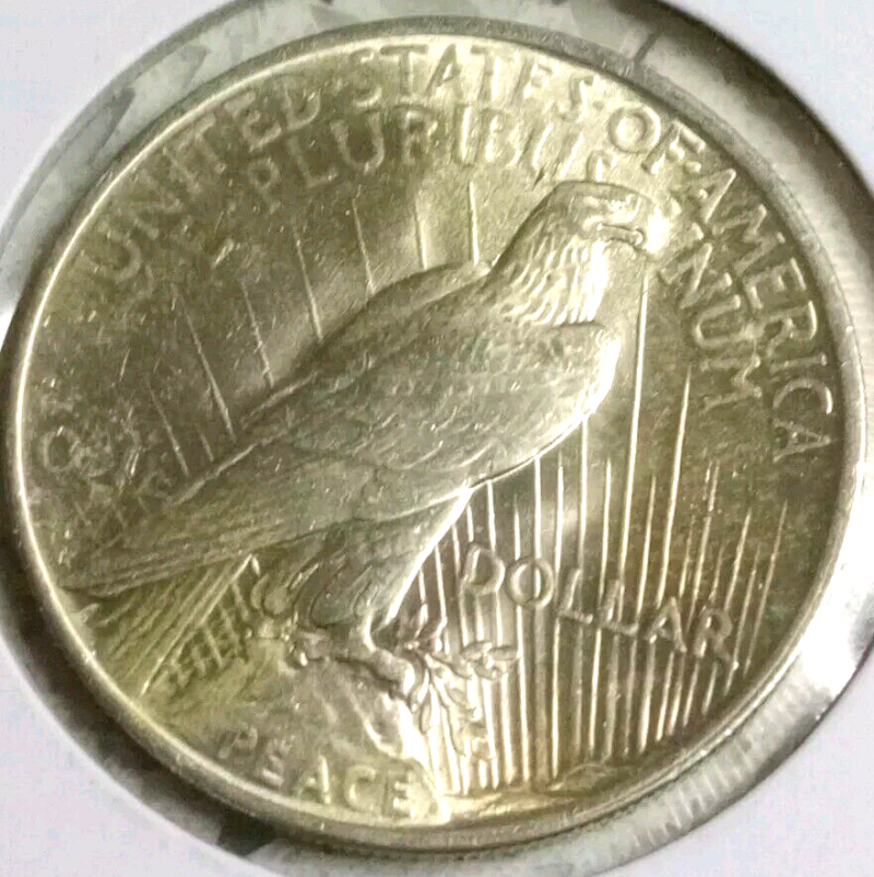 1923P Peace Dollar Lustrous GEM BU Coin Blast White - Image 4