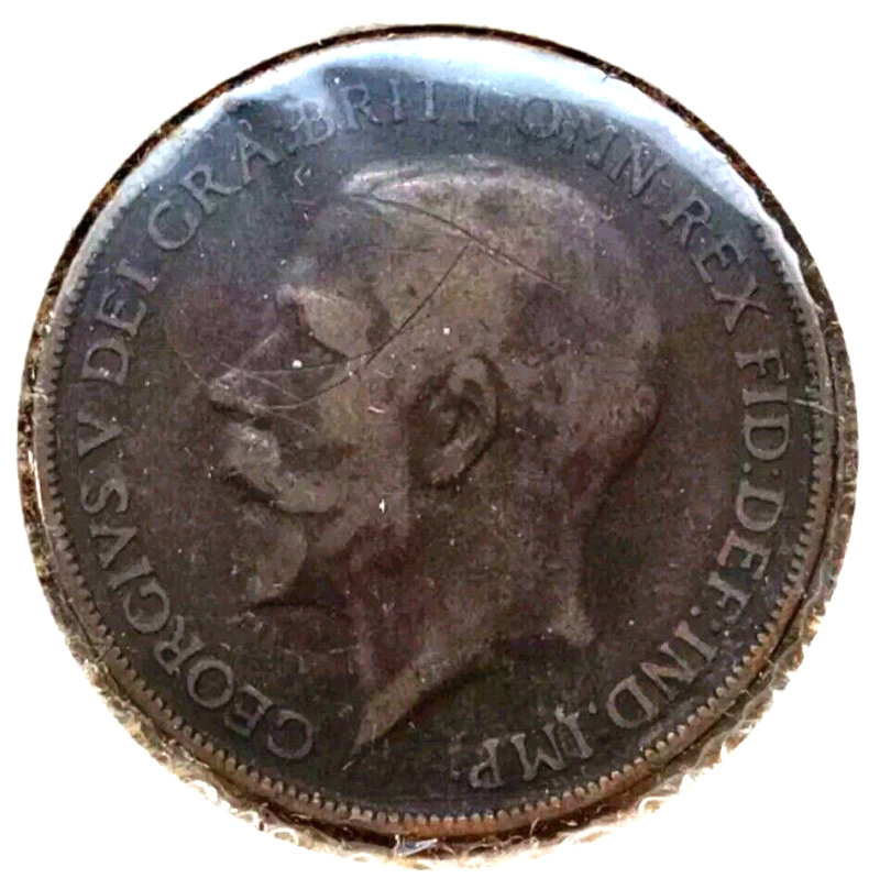 1912 H UK Great Britain 1 Penny - George V KM#810 F - Image 2