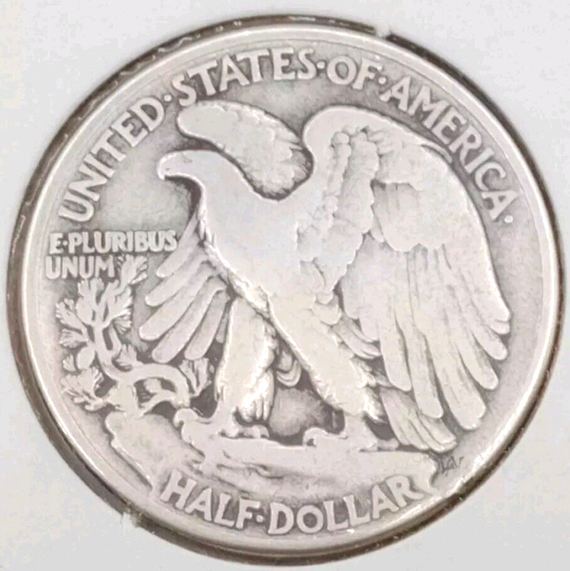 1945 P Walking Liberty Silver Half Dollar Coin - Image 4