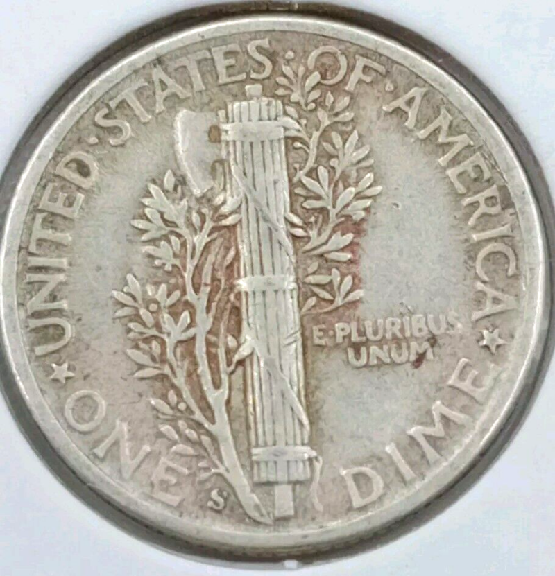 1944-S 10c Mercury Silver Dime Nicely Toned - Image 4