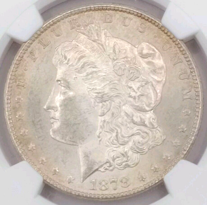 1878-S Toned Morgan Silver Dollar $1 NGC MS64 - Image 3